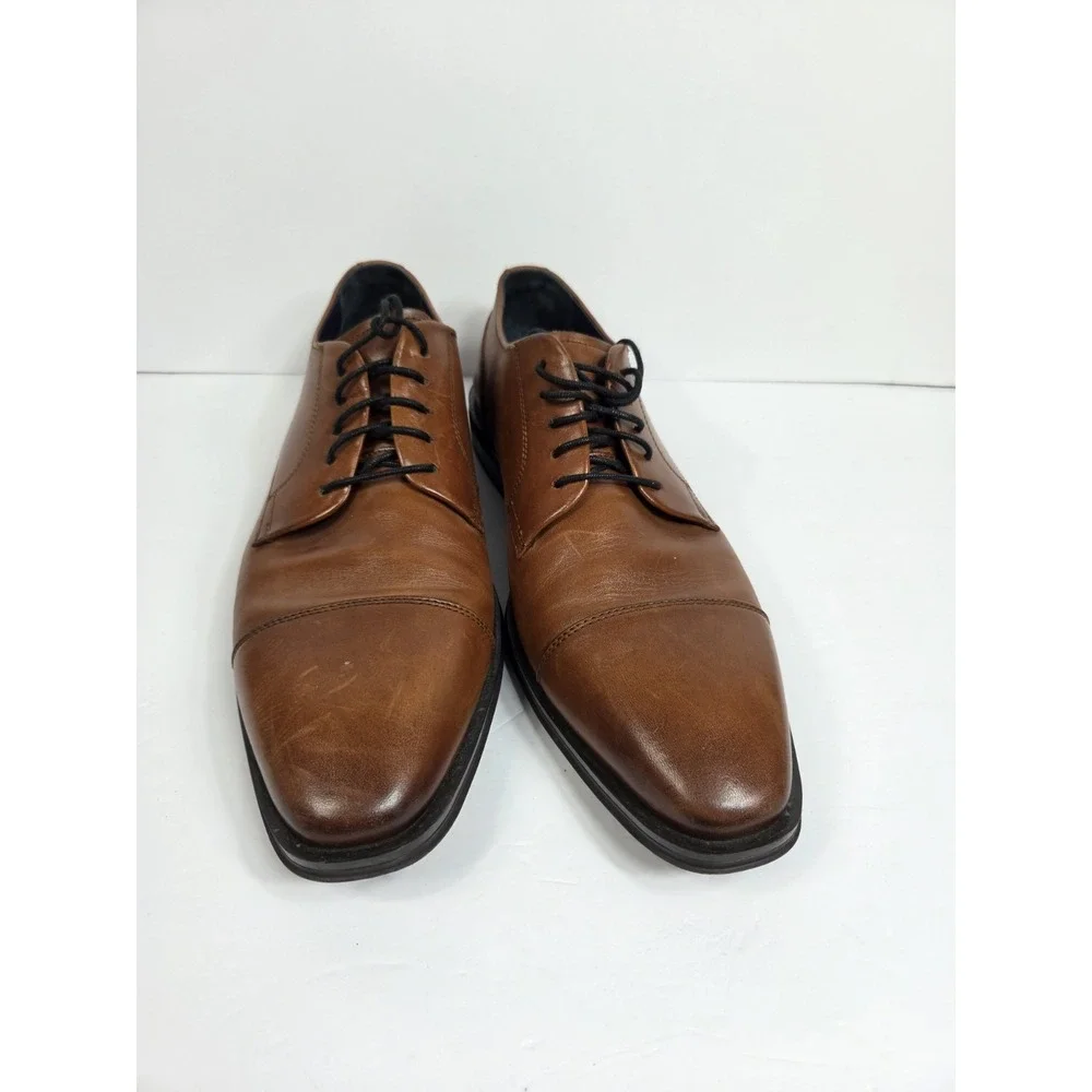 Cole Haan Grand Os Lenox Hill Cap Toe Shoe Oxford Lace Up Tan Brown Men 13 M